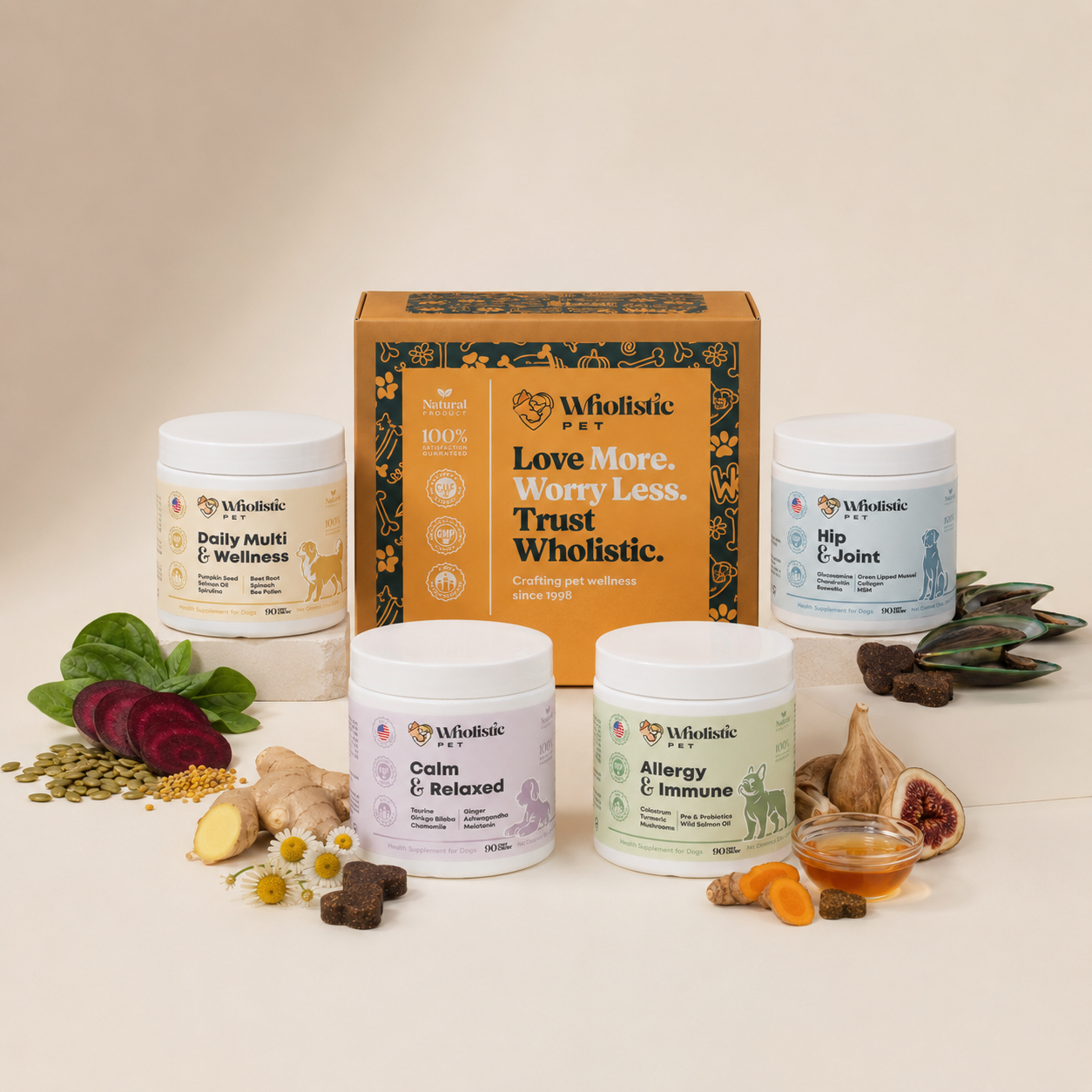 Wholistic Pet Daily Chews Bundle