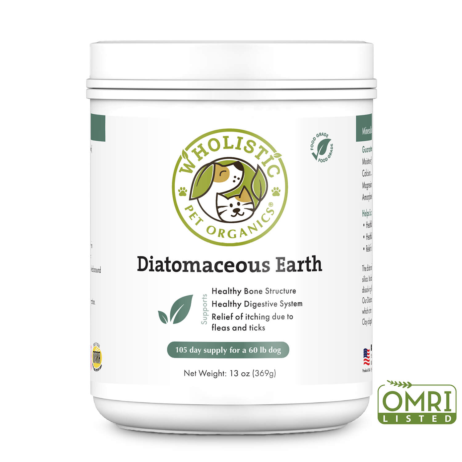 Wholistic Pet Organics Diatomaceous Earth